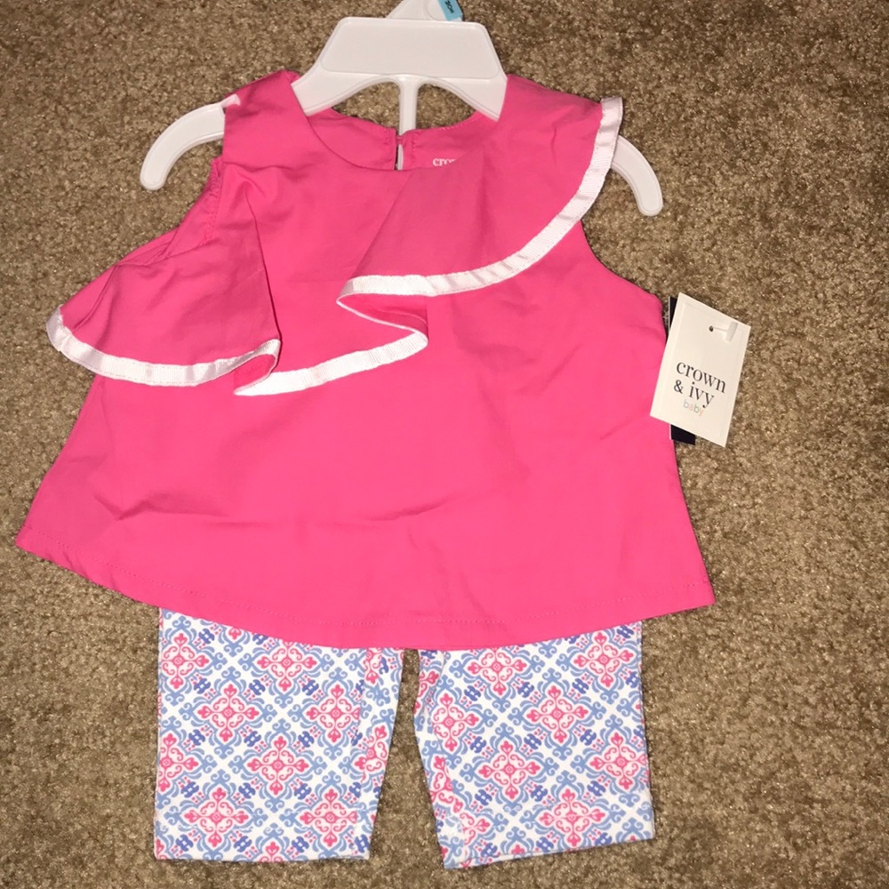 NWT 6 months Crown and Ivy Set